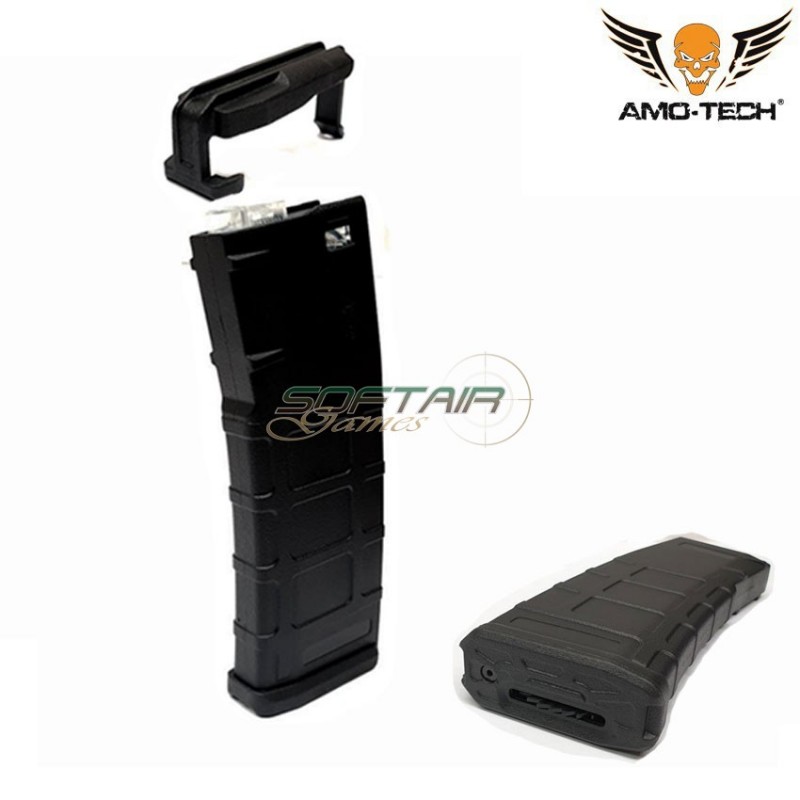 Hi-cap magazine 330bb hotel w/cover black for m4 series amo-tech® (amt-hcc-hotel-bk)