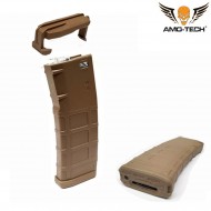 Hi-cap magazine 330bb hotel w/cover dark earth for m4 series amo-tech® (amt-hcc-hotel-de)