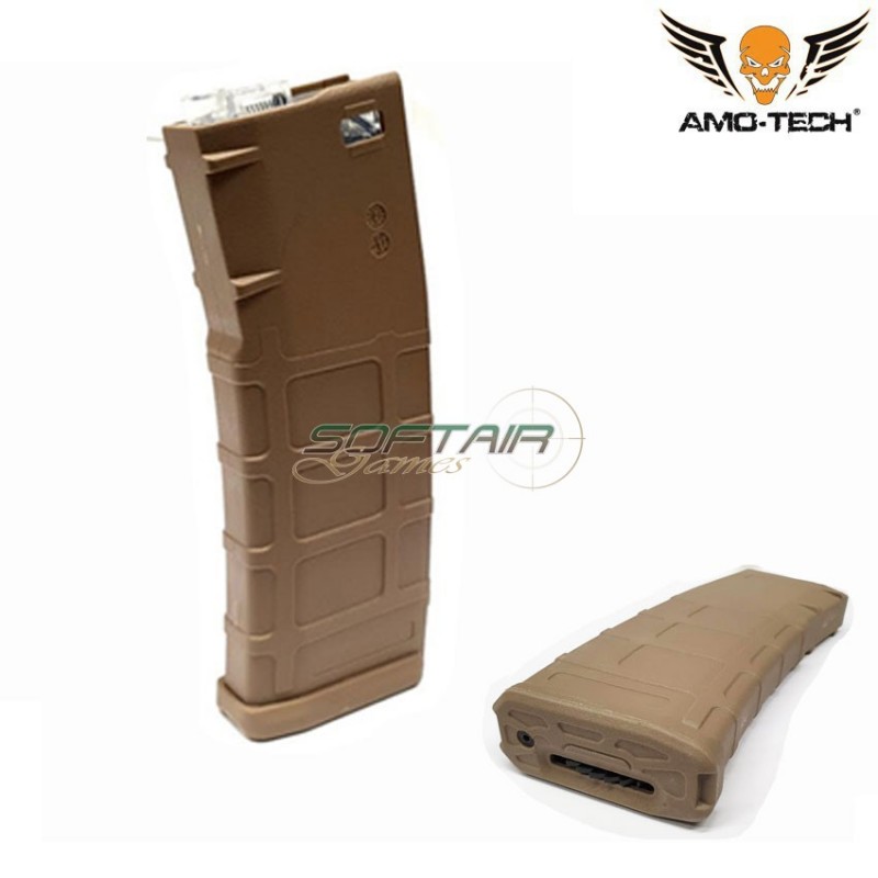 Set 5 hi-caps magazines 330bb hotel dark earth for m4 series amo-tech® (amt-hc-hotel-de-5)