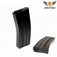 Set 5 mid-caps magazines 140bb india black for m4 series amo-tech® (amt-mc-india-bk-5)
