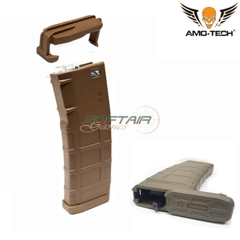 Hi-cap magazine flash 380bb hotel w/cover dark earth for m4 series amo-tech® (amt-hcfc-hotel-de)