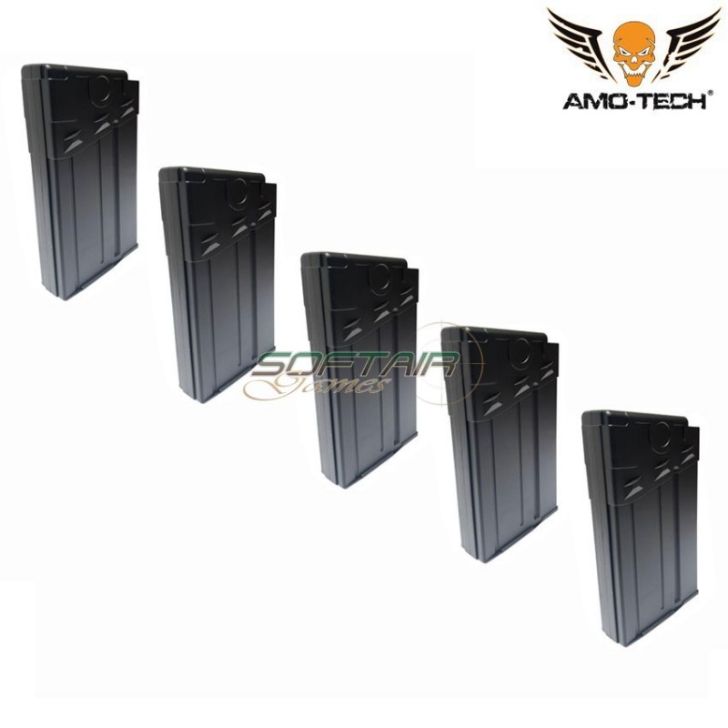 Set 5 caricatori monofilari 80bb lima black per serie g3 amo-tech® (amt-mc-lima-bk-5)