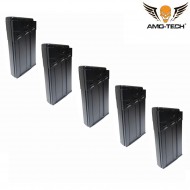 Set 5 caricatori monofilari 80bb lima black per serie g3 amo-tech® (amt-mc-lima-bk-5)