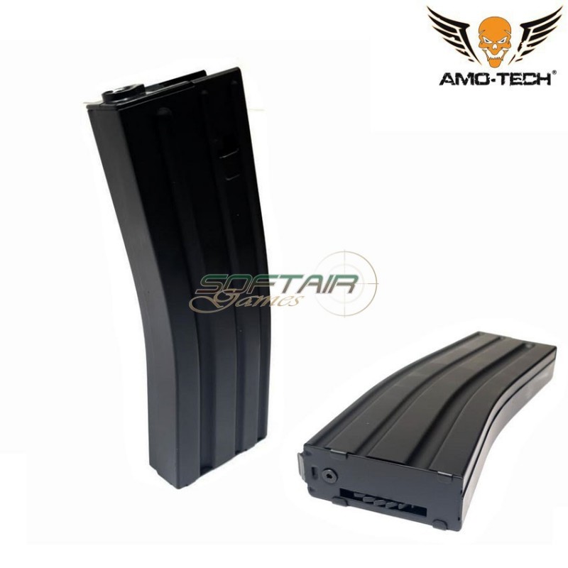 Set 5 hi-caps magazines 480bb stanag mike black for m4 sre next gen. series amo-tech® (amt-hc-mike-bk-5)