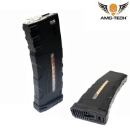 Set 5 mid-caps magazines 150bb alfa w/dummy bullets black for m4 series amo-tech® (amt-mc-alfa-bk-5)