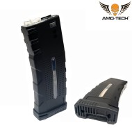 Set 5 caricatori maggiorati 370bb alfa black per serie m4 amo-tech® (amt-hc-alfa-bk-5)