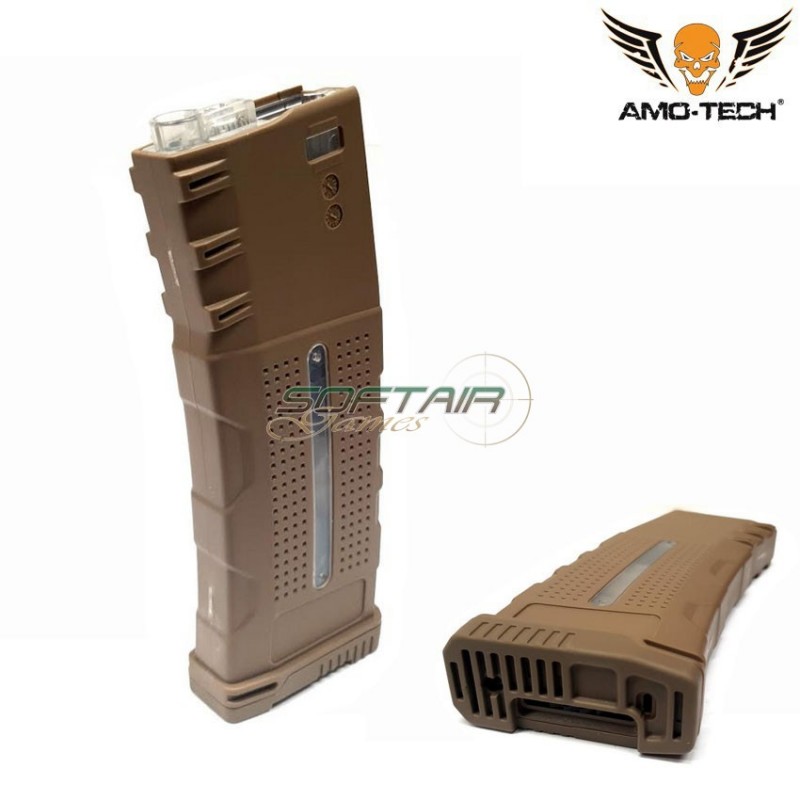 Hi-cap magazine 370bb alfa dark earth for m4 series amo-tech® (amt-hc-alfa-de)