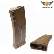 Set 5 caricatori maggiorati 370bb alfa dark earth per serie m4 amo-tech® (amt-hc-alfa-de-5)