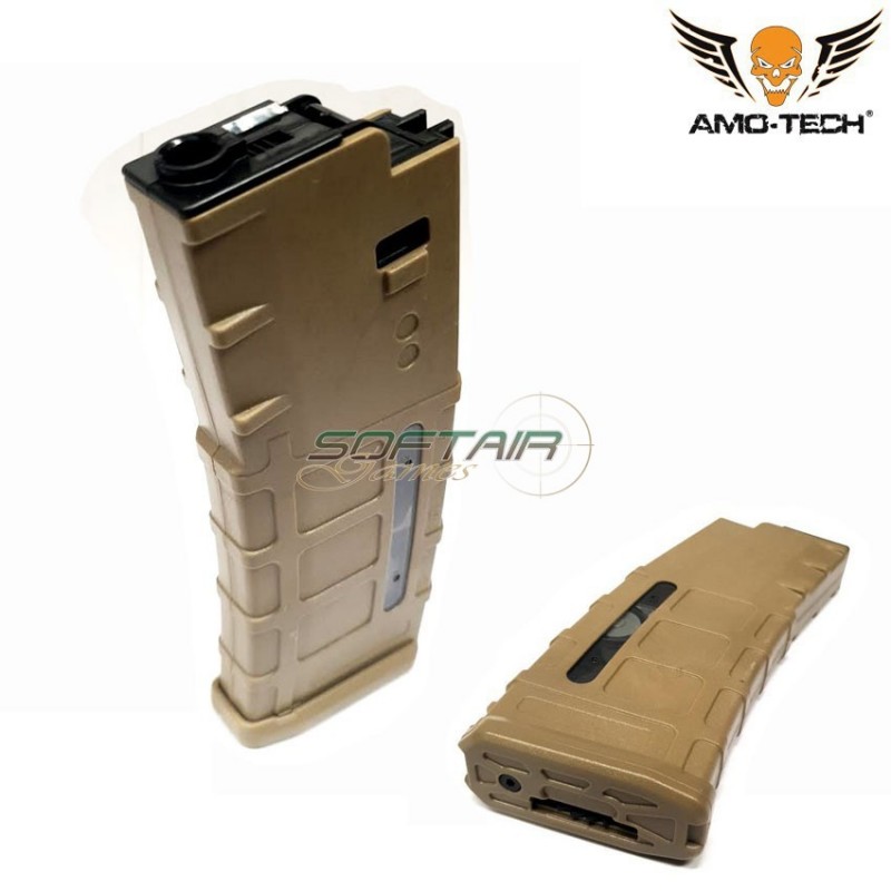 Set 5 hi-caps magazines 380bb papa dark earth for m4 sre next gen. series amo-tech® (amt-hc-papa-de-5)