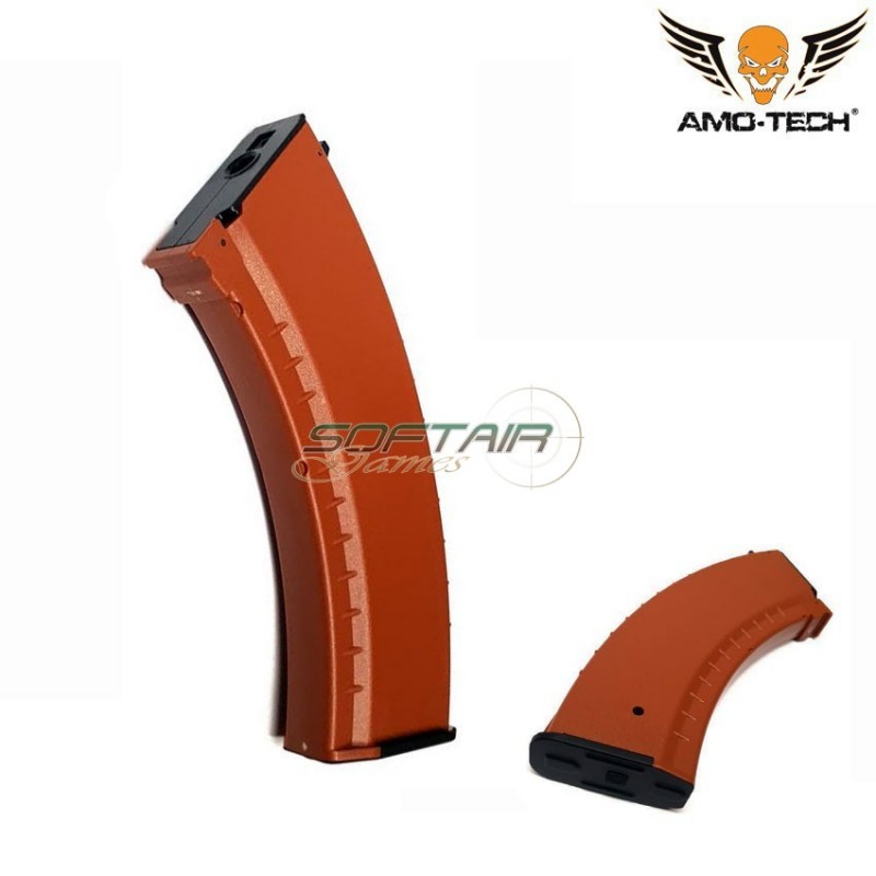 Set 5 mid-caps magazines 150bb tango orange for series akm amo-tech® (amt-mc-tango-or-5)