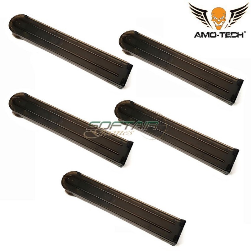 Set 5 hi-caps magazines 280bb victor black for series p90 amo-tech® (amt-hc-victor-bk-5) Set 5 hi-caps magazines 280bb victor black for series p90 amo-tech® (amt-hc-victor-bk-5)