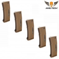 Set 5 hi-caps magazines 380bb epm golf dark earth for m4 series amo-tech® (amt-hc-golf-de-5) Set 5 hi-caps magazines 380bb epm golf dark earth for m4 series amo-tech® (amt-hc-golf-de-5)
