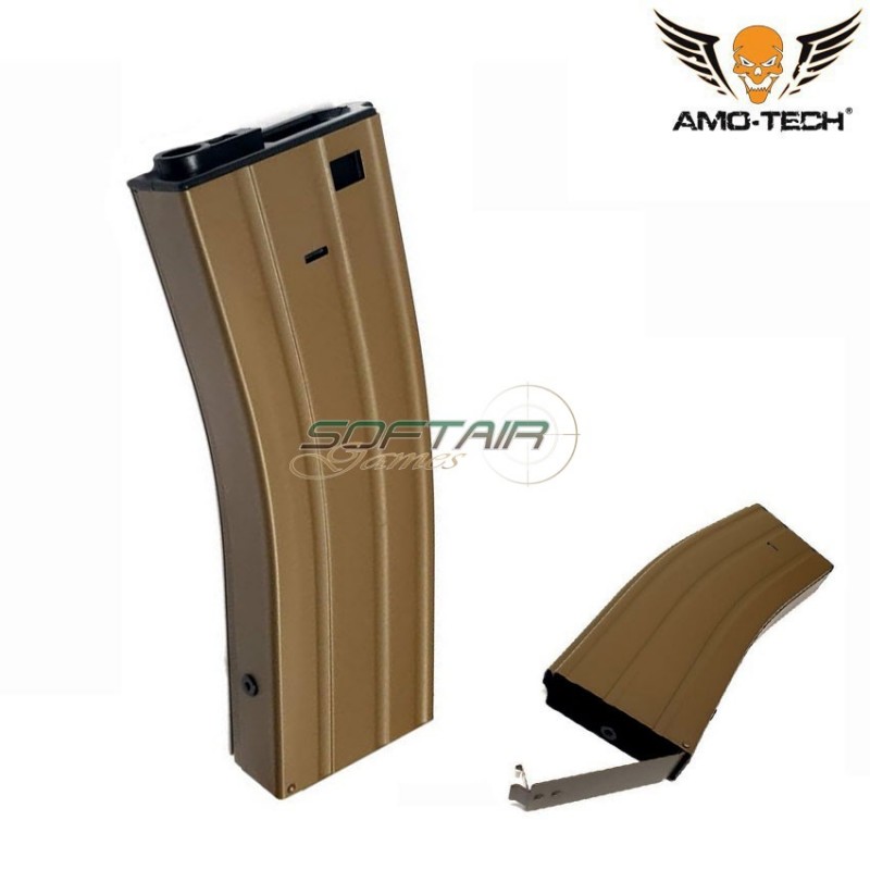 Set 5 hi-caps magazines flash 380bb whiskey dark earth for m4 series amo-tech® (amt-hcf-whiskey-de-5)