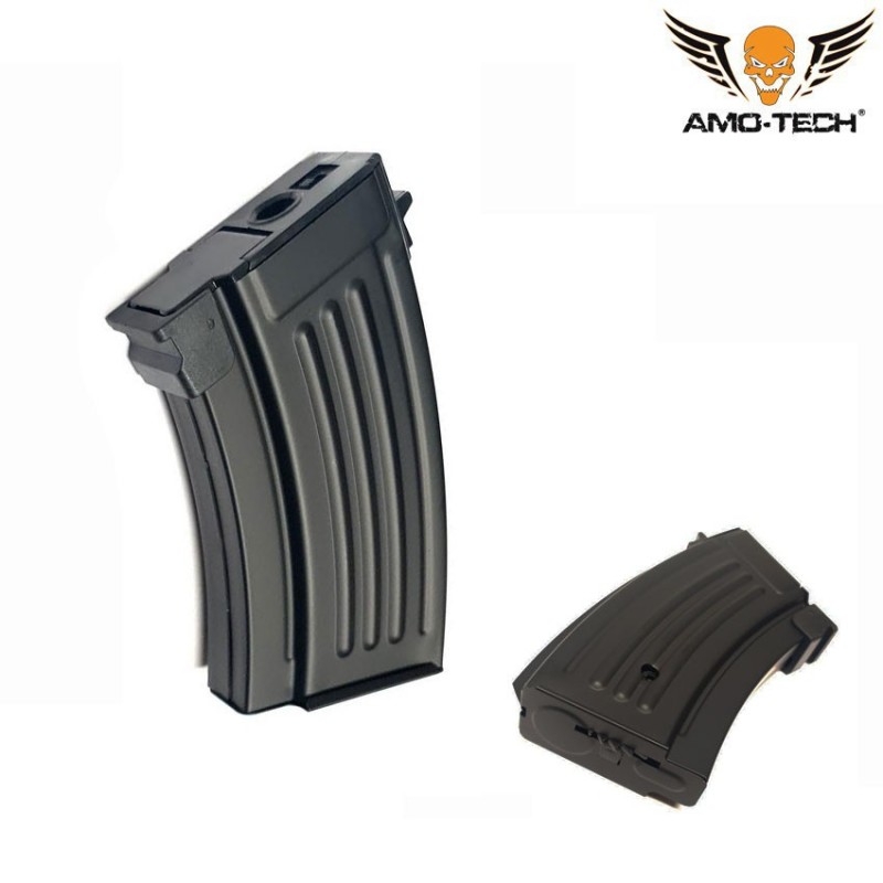 Hi-cap short magazine 250bb yankee black for series ak amo-tech® (amt-hcs-yankee-bk)