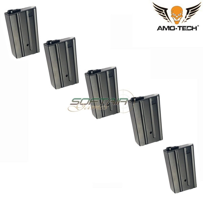 Set 5 hi-caps magazines short 190bb whiskey black for m4 series amo-tech® (amt-hcs-whiskey-bk-5) Set 5 hi-caps magazines short 190bb whiskey black for m4 series amo-tech® (amt-hcs-whiskey-bk-5)