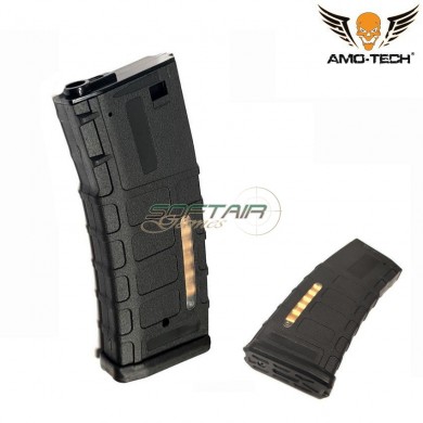 Set 5 mid-caps magazines 70bb edward black for m4 series amo-tech® (amt-mc-edward-bk-5)