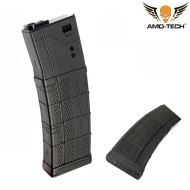 Set 5 mid-caps magazines 200bb zulu3 black for m4 series amo-tech® (amt-mc-zulu3-bk-5)