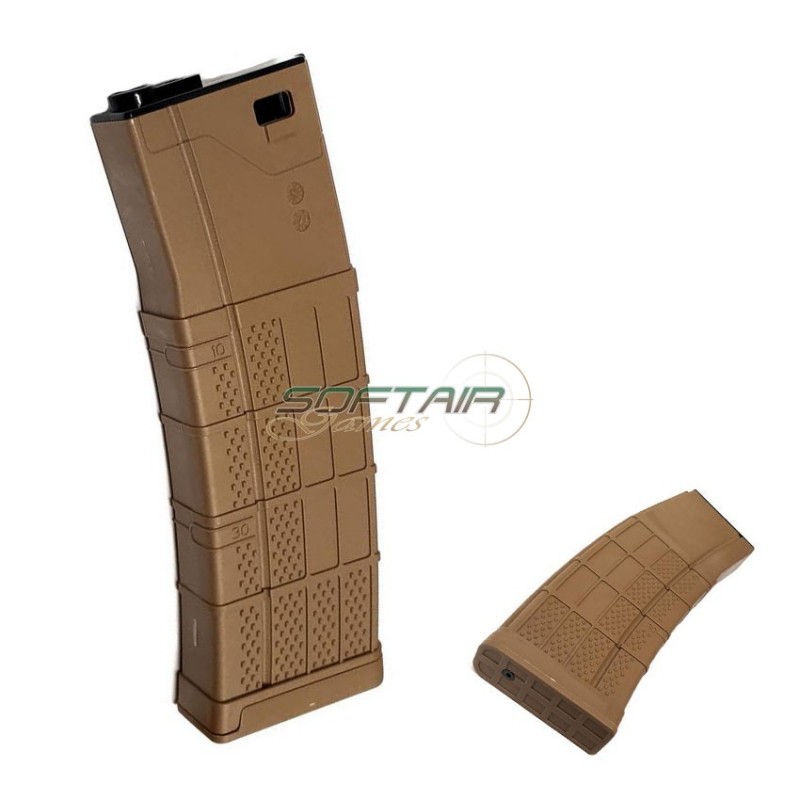 Caricatore monofilare 140bb zulu2 dark earth per serie m4 amo-tech® (amt-mc-zulu2-de)