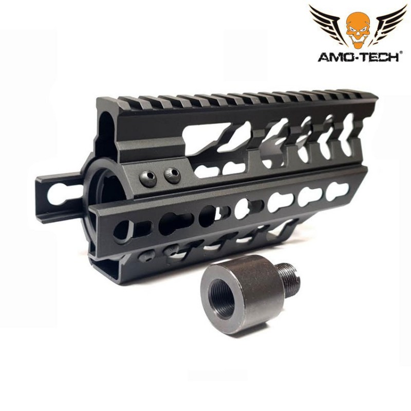 Rail black keymod per p90 amo-tech® (amt-rail-p90-bk)