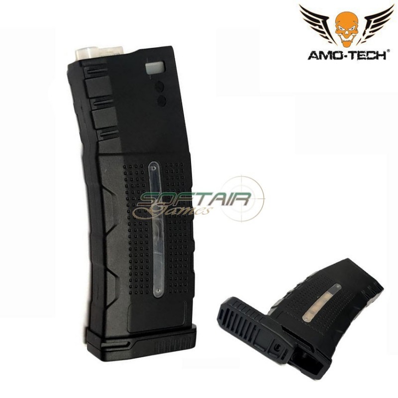 Hi-cap flash magazine 320bb alfa black for m4 series amo-tech® (amt-hcf-alfa-bk)