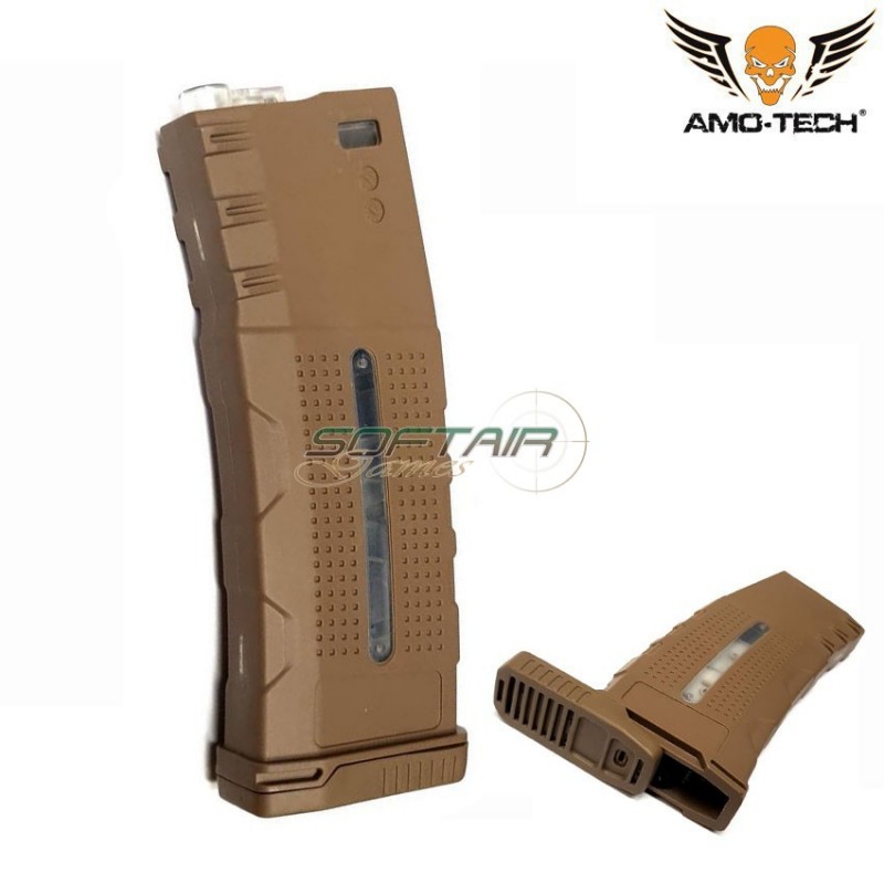 Caricatore maggiorato flash 320bb alfa dark earth per serie m4 amo-tech® (amt-hcf-alfa-de)