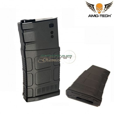 Set 5 caricatori maggiorati 550bb charlie black per serie sr25 amo-tech® (amt-hc-charlie-bk-5)