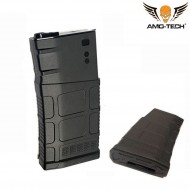 Set 5 hi-cap magazine 550bb charlie black for sr25 series amo-tech® (amt-hc-charlie-bk-5)