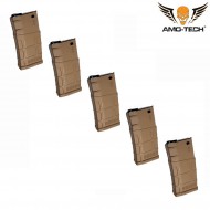 Set 5 hi-cap magazine 550bb charlie dark earth for sr25 series amo-tech® (amt-hc-charlie-de-5) Set 5 hi-cap magazine 550bb charlie dark earth for sr25 series amo-tech® (amt-hc-charlie-de-5)