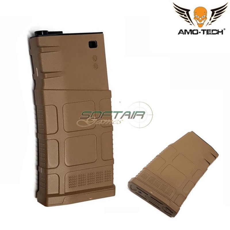 Set 5 mid-caps magazines 150bb charlie dark earth for sr25 series amo-tech® (amt-mc-charlie-de-5)