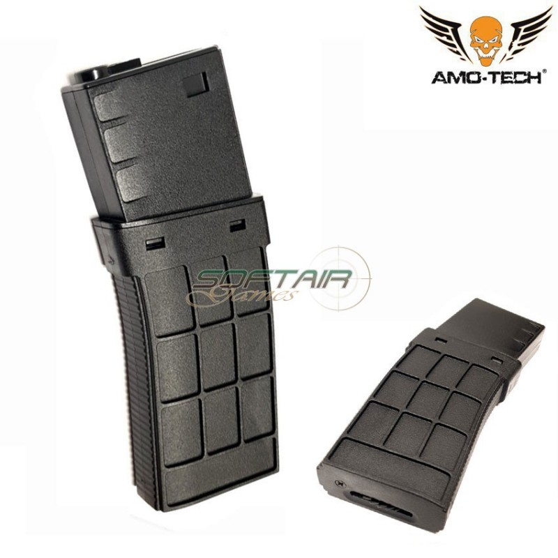 Hi-cap magazine 450bb juliett black for m4 series amo-tech® (amt-hc-juliett-bk)