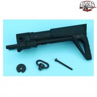 Stock pdw slim checker black for aeg m4 g&p (gp-cop105bk) Stock pdw slim checker black for aeg m4 g&p (gp-cop105bk)
