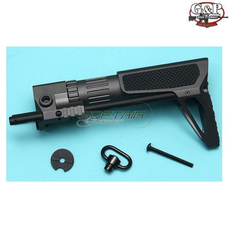 Stock pdw slim checker gray for aeg m4 g&p (gp-cop105gy)