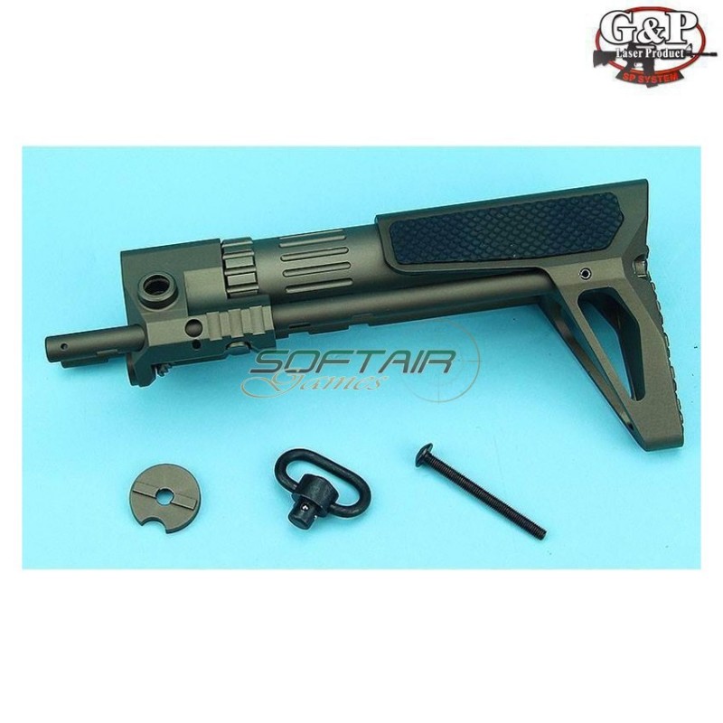 Stock pdw slim checker sand for aeg m4 g&p (gp-cop105sd)