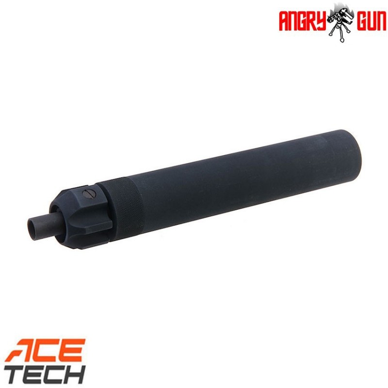 Qd tracer version black silencer for mp7 vfc umarex angry gun (ag-mp7t-vfc)