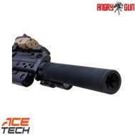 Qd tracer version black silencer for mp7 vfc umarex angry gun (ag-mp7t-vfc)