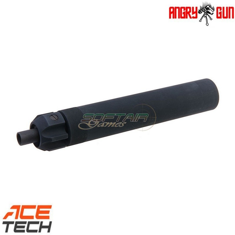 Silenziatore qd tracer version black per mp7 tokyo marui angry gun (ag-mp7t-tm)