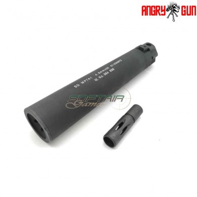 Black power up mp7 silencer vfc umarex angry gun (ag-mp7qds-pu-vfc)