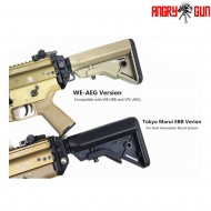Stock adapter gen.2 version 2.1 black for scar vfc aeg / we gbb angry gun (ag-agsg2sa-we)