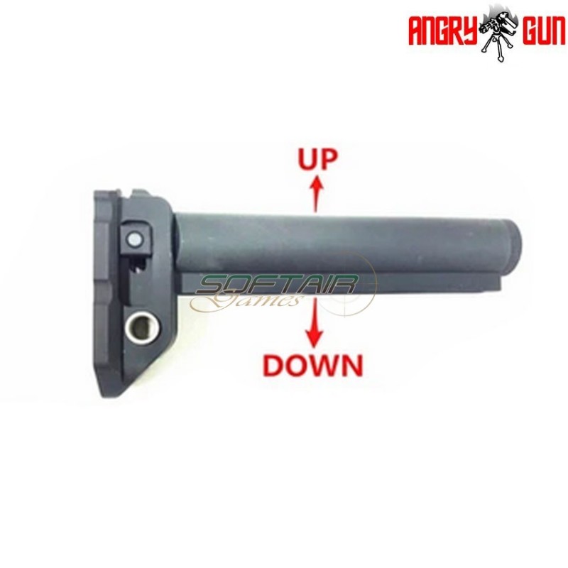 Stock adapter gen.2 version 2.1 black for scar vfc aeg / we gbb angry gun (ag-agsg2sa-we)