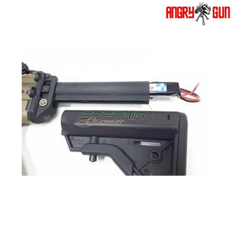 Stock adapter gen.2 version 2.1 black for scar tokyo marui angry gun (ag-agsg2sa-tm)