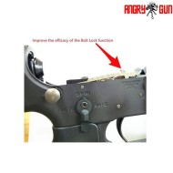 Marui mws m4 steel light weight bolt stop plate angry gun (ag-agbsp-tm)