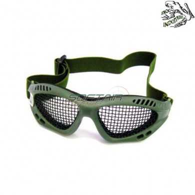 Occhiale tattico air pro green con rete frog industries® (fi-002963/036248-od)