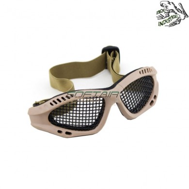 Air pro tan tactical glasses with net frog industries® (fi-6059-tan)