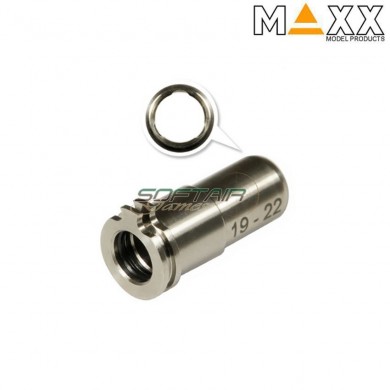 Cnc titanium regolabile spingipallino 19mm - 22mm per aeg maxx model (mx-noz1922tn)