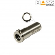 Cnc titanium regolabile spingipallino 22mm - 25mm per aeg maxx model (mx-noz2225tn) Cnc titanium regolabile spingipallino 22mm - 25mm per aeg maxx model (mx-noz2225tn)