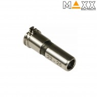 Cnc titanium regolabile spingipallino 22mm - 25mm per aeg maxx model (mx-noz2225tn)