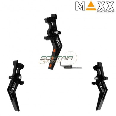 Cnc aluminum advanced speed trigger style a black maxx model (mx-trg002sab)