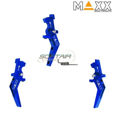 Cnc aluminum advanced speed trigger style a blue maxx model (mx-trg002sau)