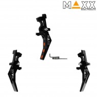 Cnc aluminum advanced speed trigger style b black maxx model (mx-trg002sbb) Cnc aluminum advanced speed trigger style b black maxx model (mx-trg002sbb)