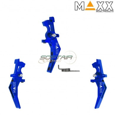 Cnc aluminum advanced speed trigger style b blue maxx model (mx-trg002sbu)